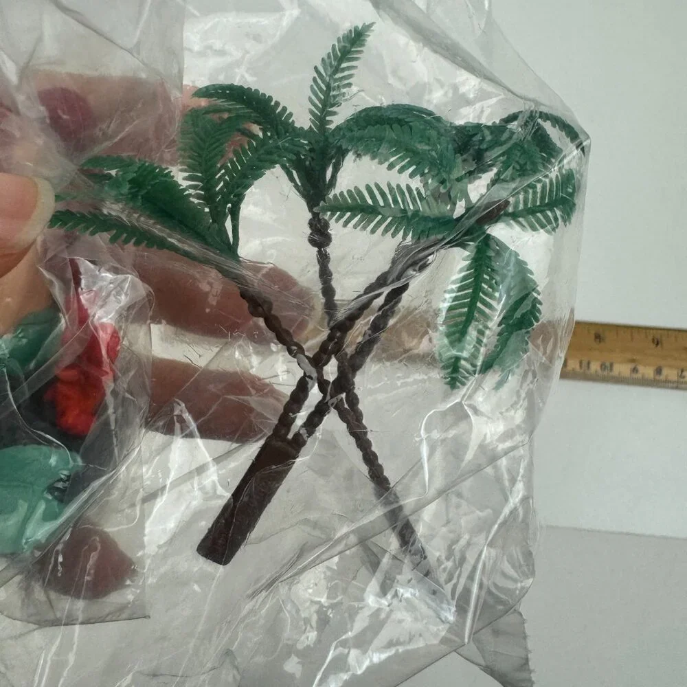 Sealed Vtg 1990s Little Mermaid w Sebastian Applause Cake Topper w‎ 2 Palm Trees